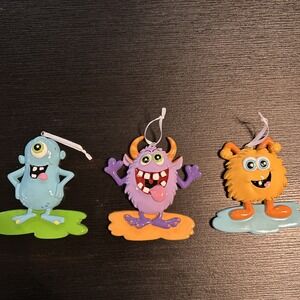 Christmas Ornament Holiday Three Monsters Can Be Personalized